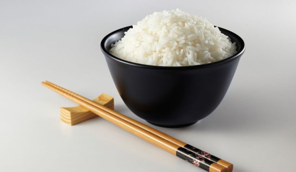 Chopstick and rice