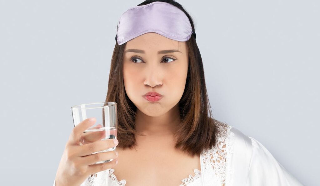 Woman drinking water 