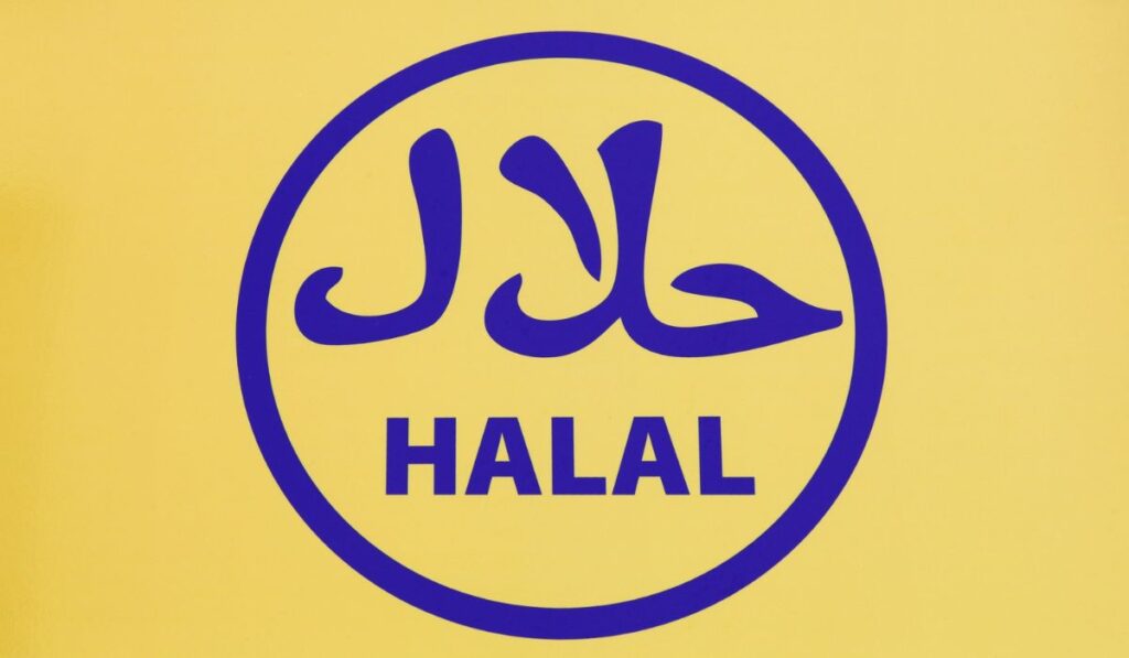 Halal food sign