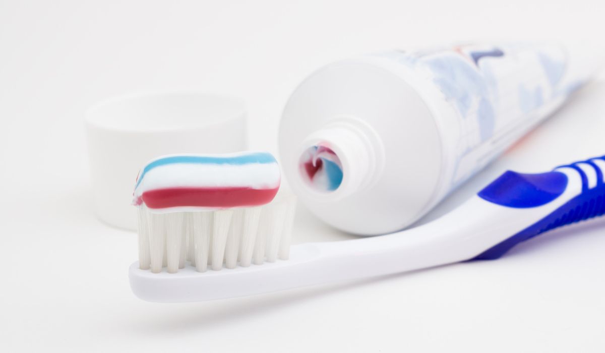 Toothbrush with tooth paste